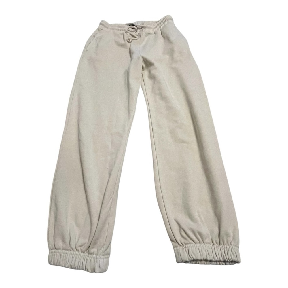 Zara‎ Women’s Jogger Sweatpants Cream Size Large